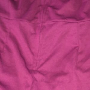 Strapless tube top plum romper